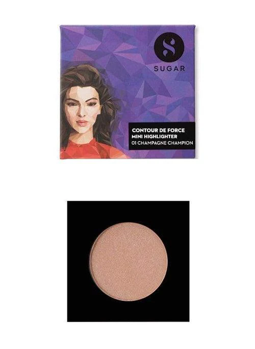 Contour De Force Mini Highlighter - 01 Champagne Champion (Champagne Gold)