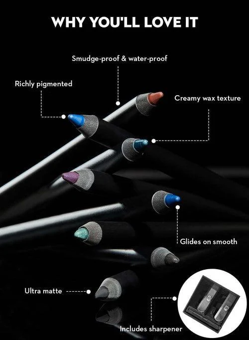 Stroke Of Genius Heavy-Duty Kohl - 05 Black Magic (Black With Silver Glitter) - Image 3