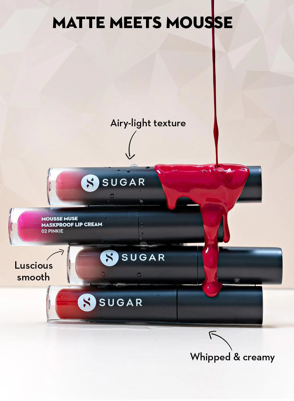 Mousse Muse Lip Cream (03 Red Square) - Image 4