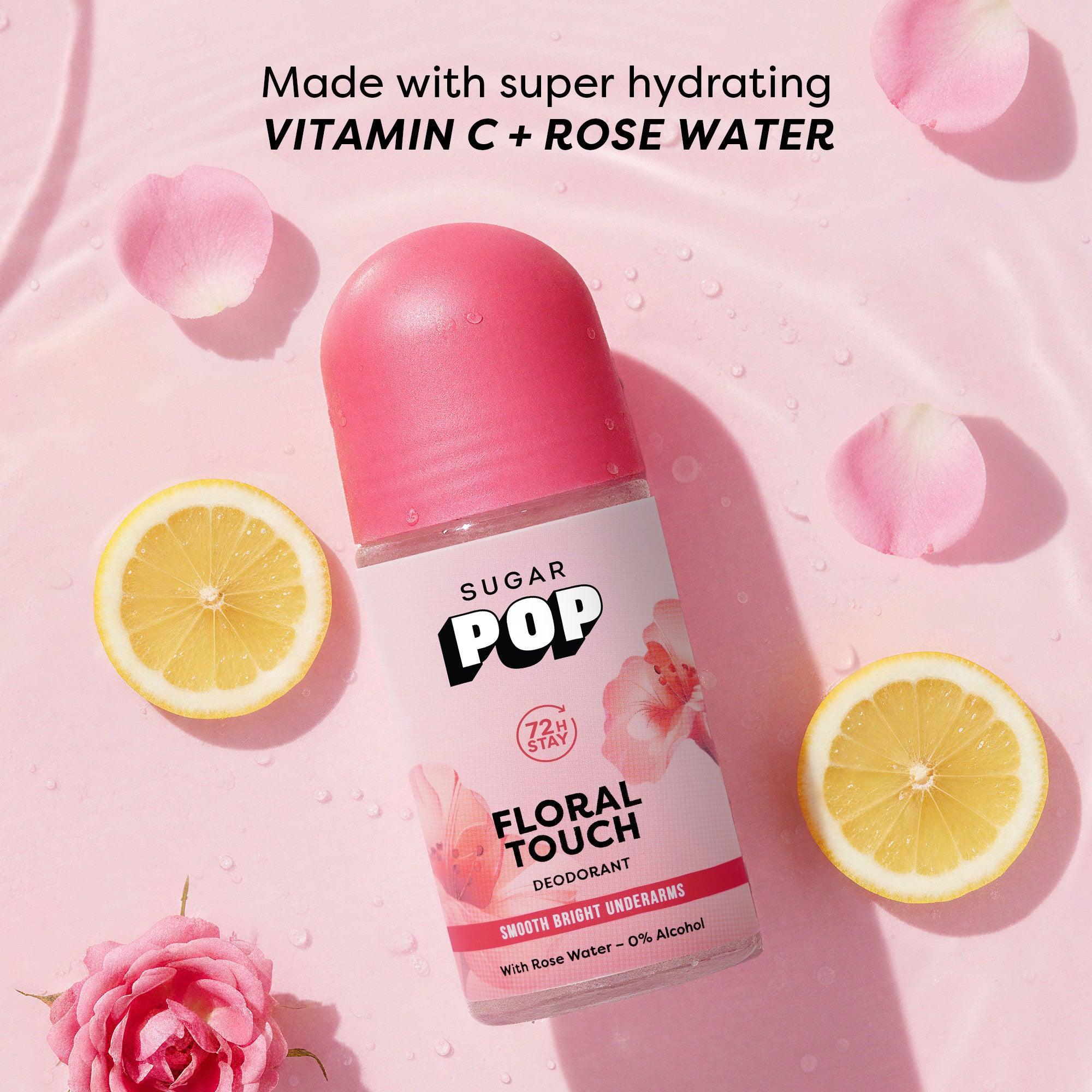SUGAR POP Floral Touch Roll on Deodorant 50ml - Image 2