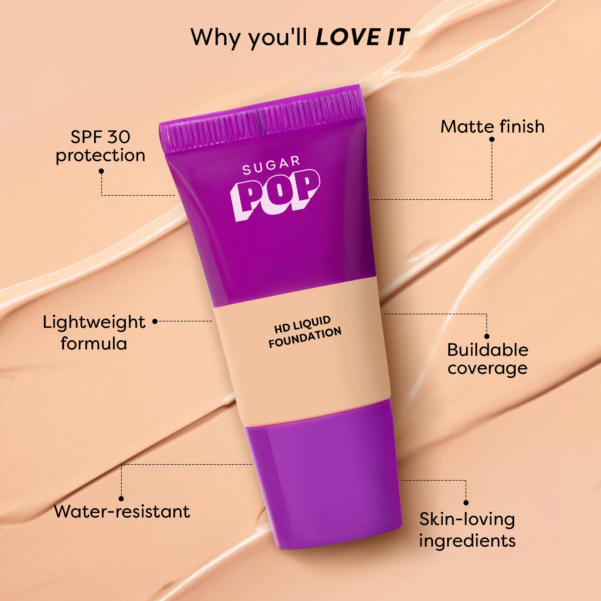 SUGAR POP HD Liquid Foundation - Image 10