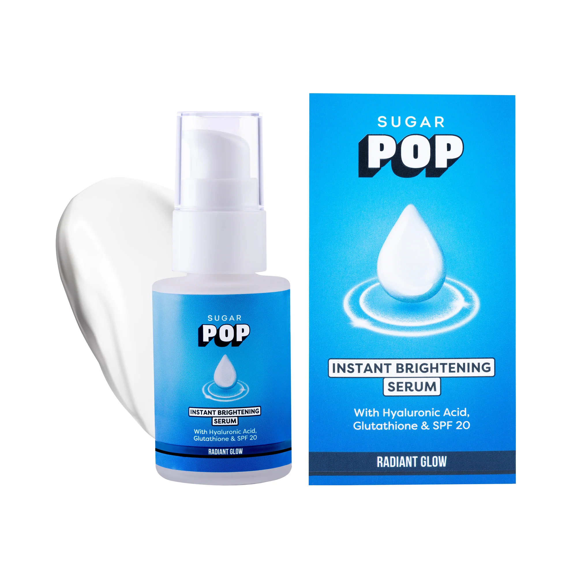 SUGAR POP Instant Brightening Serum with Hyaluronic Acid, Glutathione & SPF 20 - Image 3