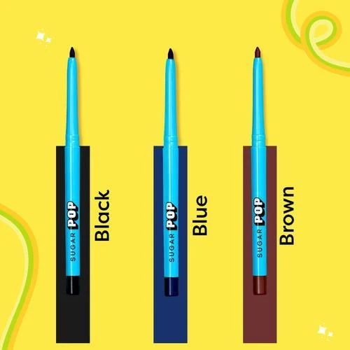 Longwear Kajal set of 3 (Black + Blue + Brown) - Image 4