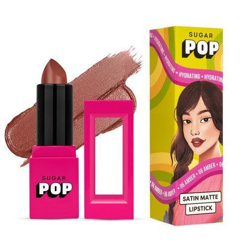 SUGAR POP Satin Matte Lipstick 06 Amber - Image 2