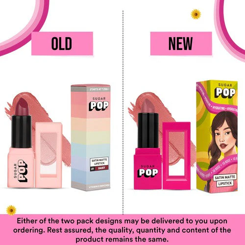 SUGAR POP Satin Matte Lipstick - 10 Rose (Gift) - Image 9