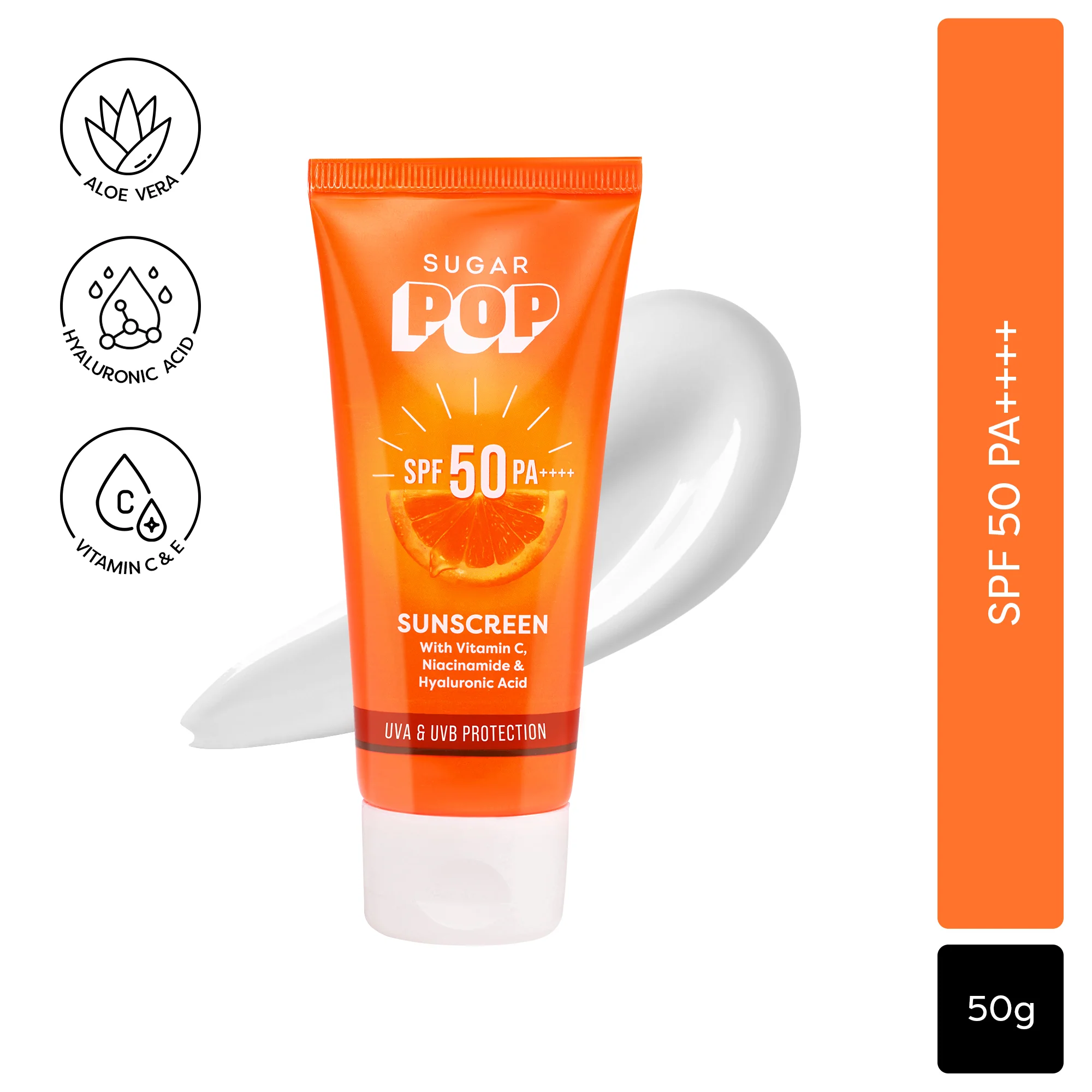 SUGAR POP SPF 50 Sunscreen With Vitamin C, Niacinamide & Hyaluronic Acid - Image 11
